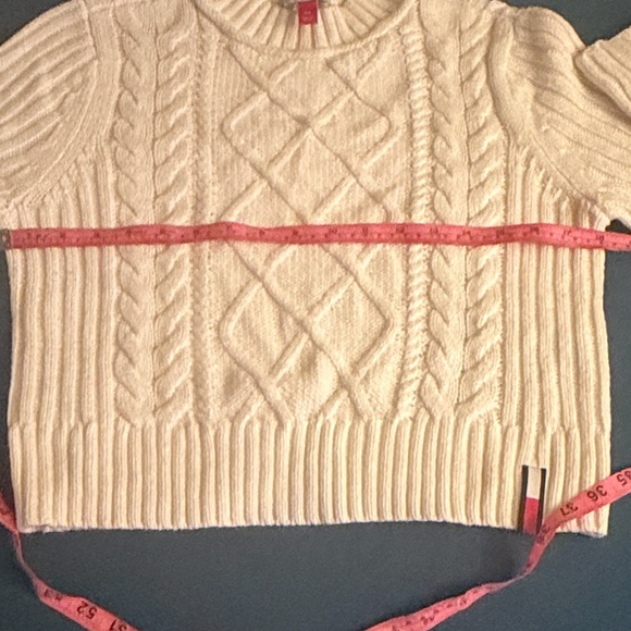 Tommy Hilfiger Cream Cable Knit Turtleneck Sweater - Picture 4 of 11